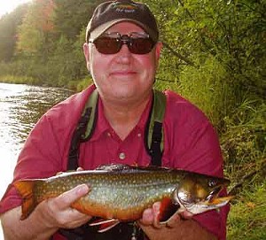 Fly fishing for brook trout fishing in Kokadjo, Maine