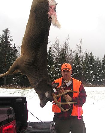 Maine whitetail deer hunting at Kokadjo