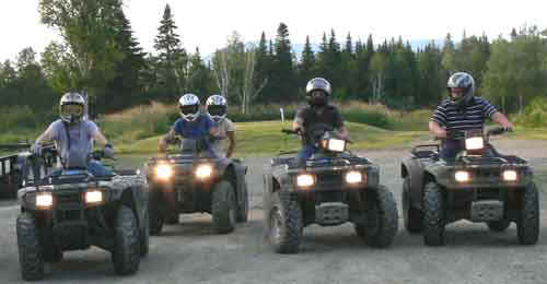 ATV riding in Kokadjo