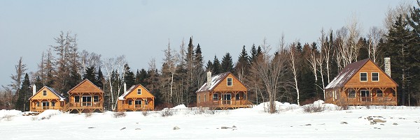 Snowmobile lodge and cabins in Kokadjo