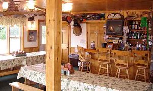 Dining room at Kokadjo Trading Post