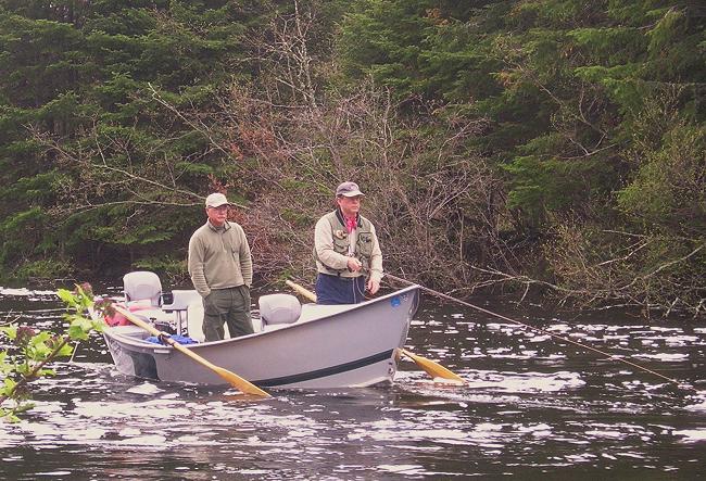 Fly fishing the Roach River at Kokadjo, Maine