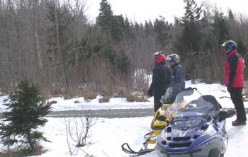 Kokadjo snowmobilers