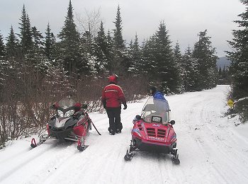 Kokadjo snowmobile trail
